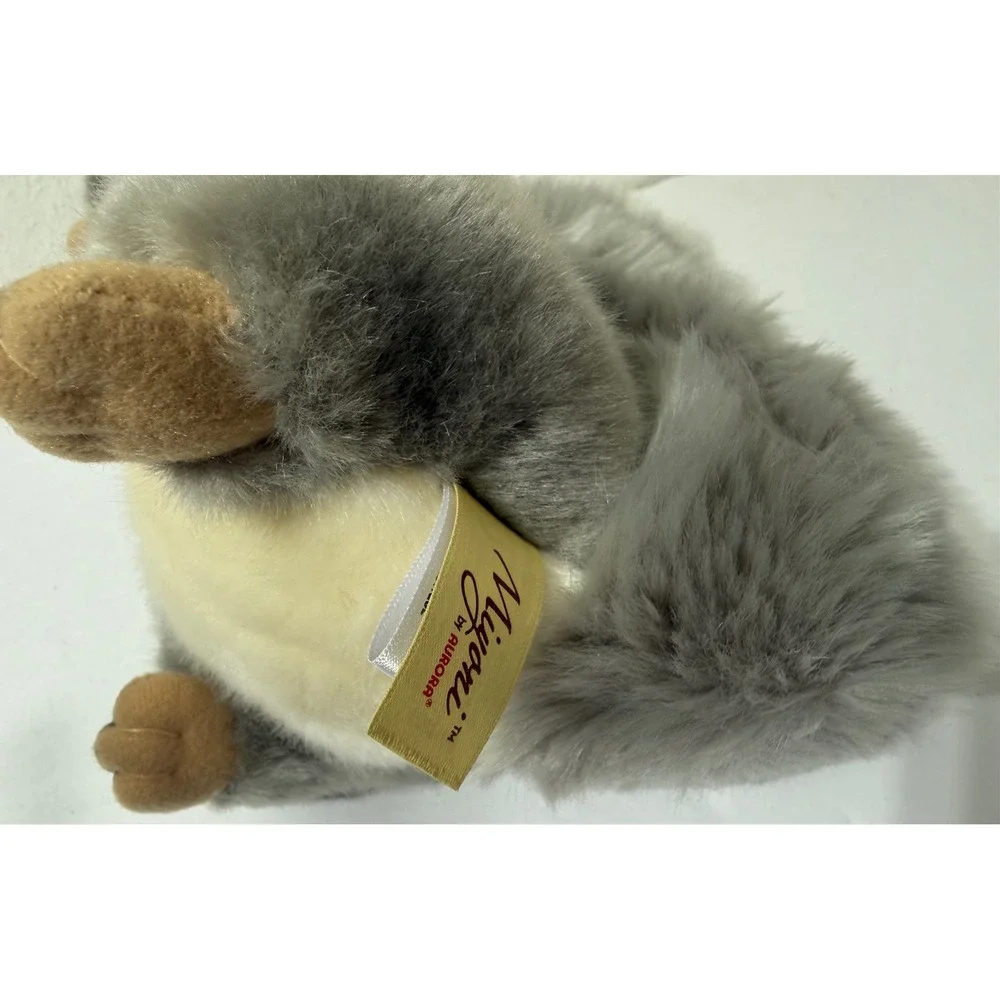 Aurora Miyoni Grey Squirrel Plush Stuffed Animal with Acorn 8 inch 26172 NEW